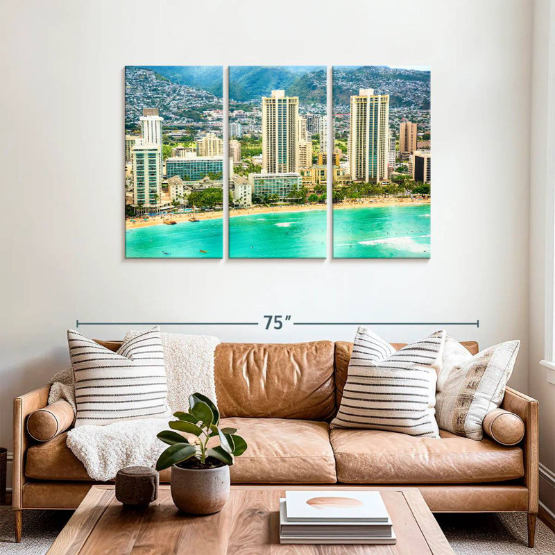 Gillard Waikiki Beach, H 36 po x l 57 po