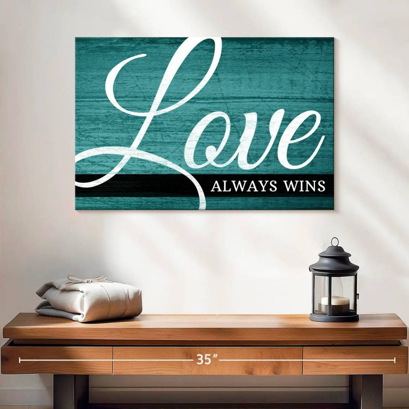 Tergel Love Always Wins II, H 34 po x l 51 po