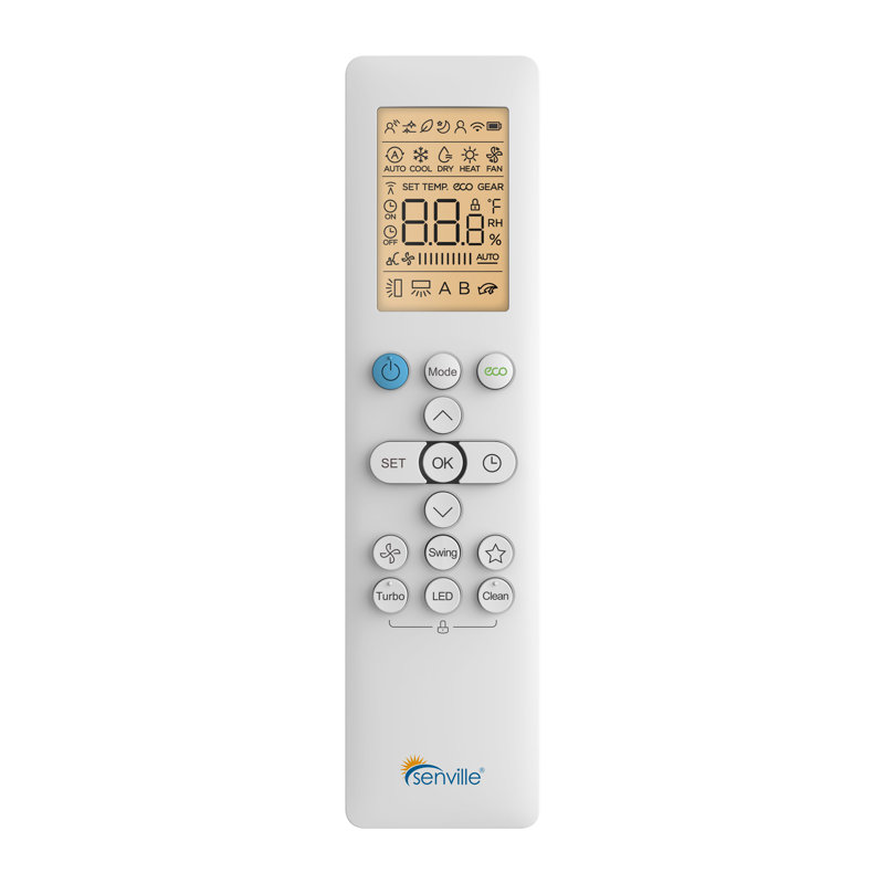 Senville 9000 BTU White Mini Split Air Conditioner Heat Pump with Alexa