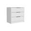 Commode 3 tiroirs Kaia, plateau supérieur