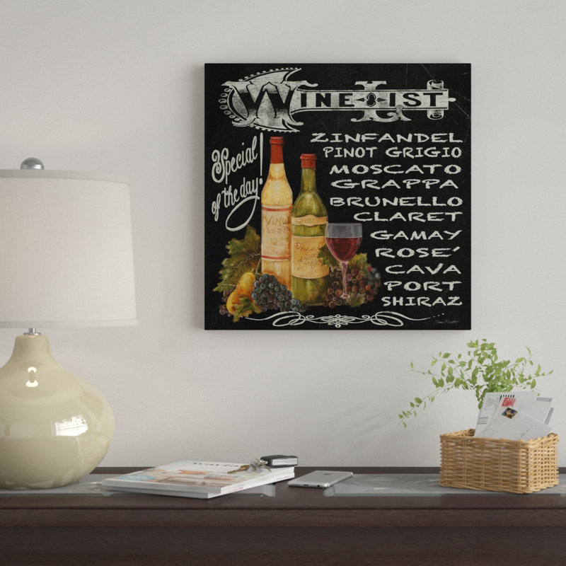 «Wine 2» par Jean Plout - impression sur toile tendue, H 14 po x l 14 po
