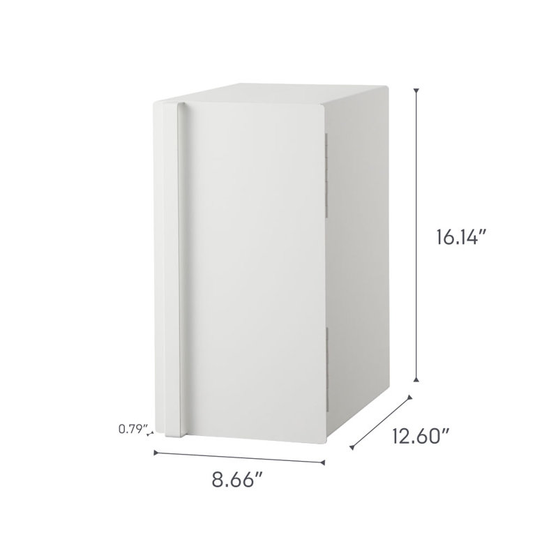 Steel Bread Box, White