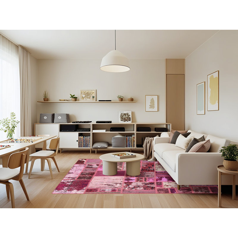 Abstract Indoor Rug, Rectangle 7' x 9'