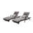 Outdoor Wicker Long Reclining Chair Set Of 2 With Cushions, Wicker Reclining Lounge Chair Lawn Sunbathing Chairs Recliner Up To 150° Beach Poolside Garden-109658360