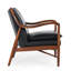 Fauteuil d'appoint en cuir véritable Kiannah-829662573