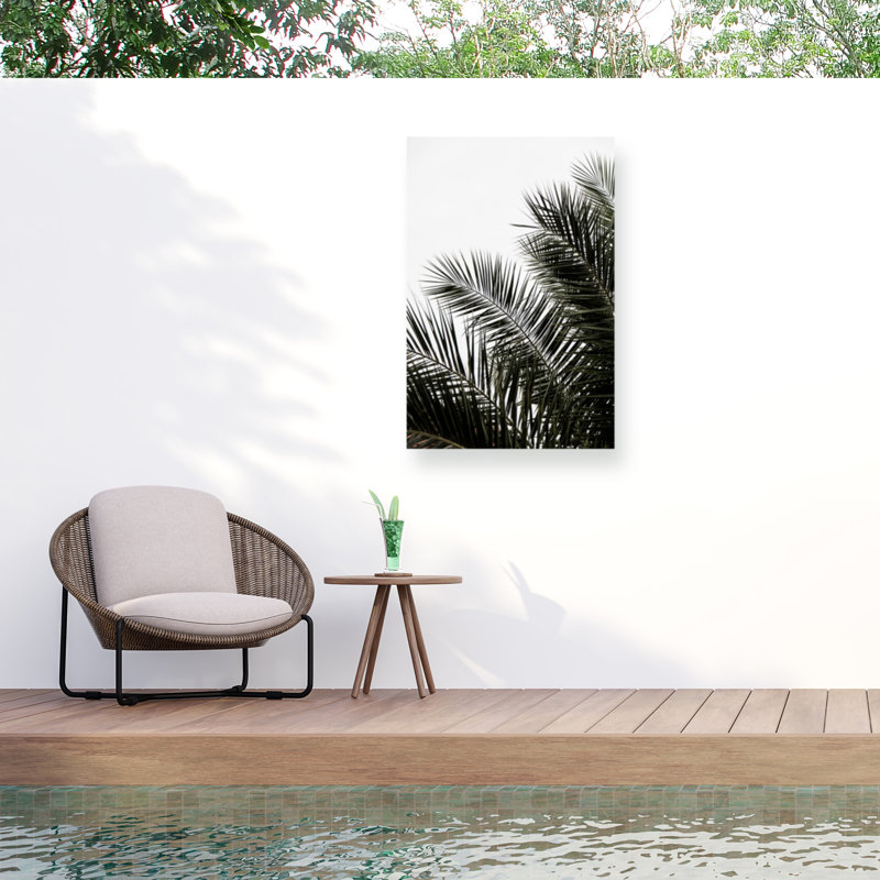 Feuilles de palmier bolognaise 3 sur toile, H 47 po x l 30 po