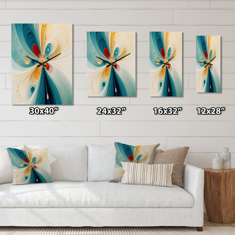 Horloge murale géométrique géométrique, H 28 po x l 12 po x P 1 po