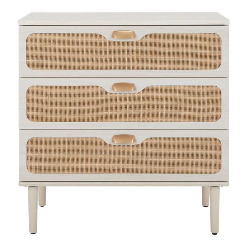 Commode 3 tiroirs, Blanc
