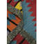 Tapis de couloir oriental bleu Kilim