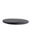 Peinture noire, plateau de table rond en verre trempé de 35,4 po d'épaisseur fiable de 3/8 po