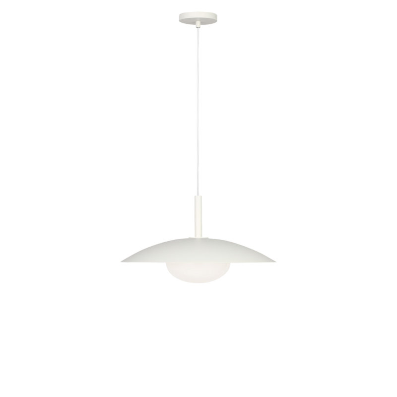 Luminaire suspendu 1 lumière Mont, Blanc mat, Non