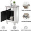 Armoire d'appoint en miroir à 1 porte Fullington
