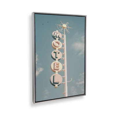 Retro Motel Glow Up On Canvas