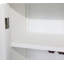 Armoire de rangement blanche 27 po avec tour haute 27 po - Buffet en bois rustique - Armoire polyvalente avec rangement pour la décoration et l'organisation chic avec deux portes et deux tiroirs
