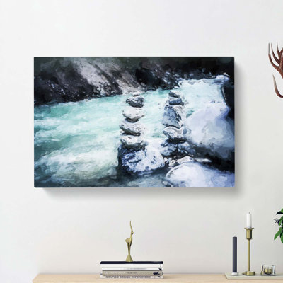 Stacked Stone Rock - Wrapped Canvas