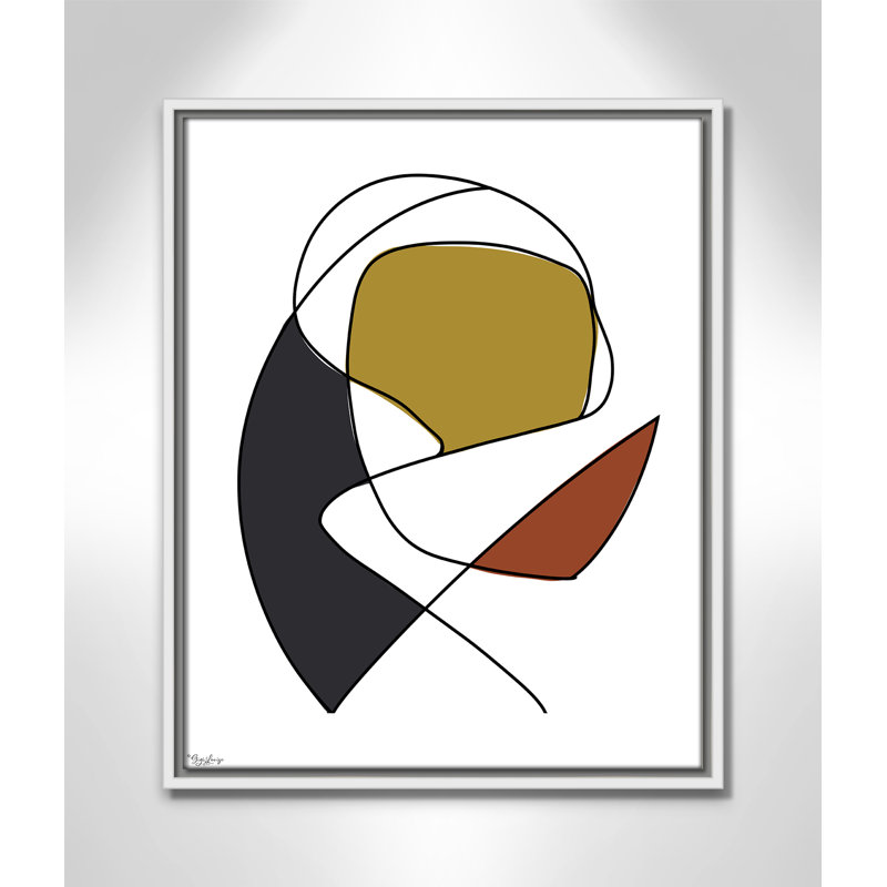 Abstract Tribeca 3, 21.5" H x 17.5" W x 2" D, White