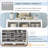 Shoe Cabinet | 24 Cubby Contemporary Curved Base | Off-White Versatile Sideboard | Particle Board | Hallway-397660497
