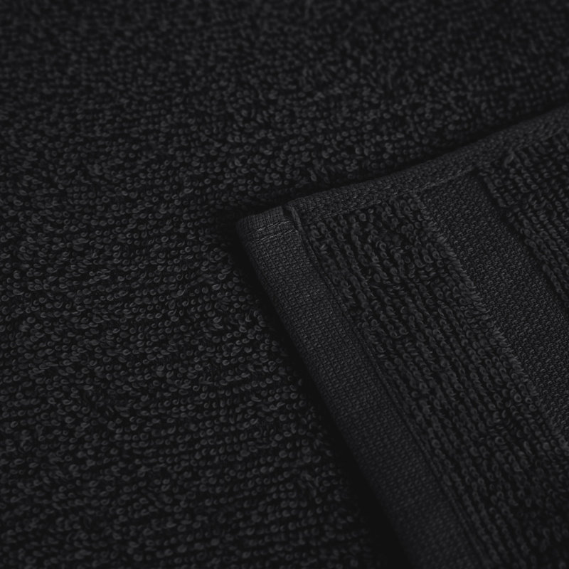 Martex The Everyday Black Washcloth Set, Black
