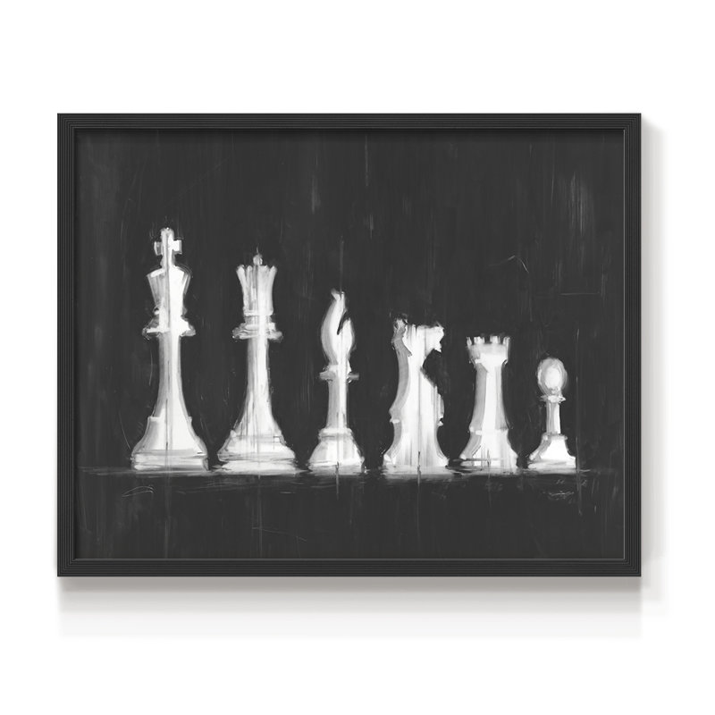 «Start Line Up II» - Impression encadrée - Restickable, H 8 po x l 10 po, Noir, noir, noir, noir