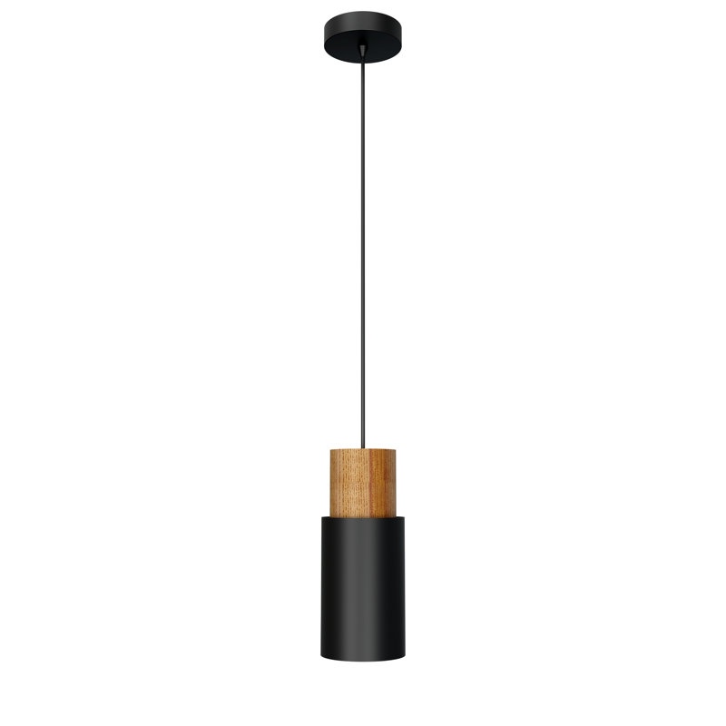 Mariano 1 - Light Cylinder Pendant, Black