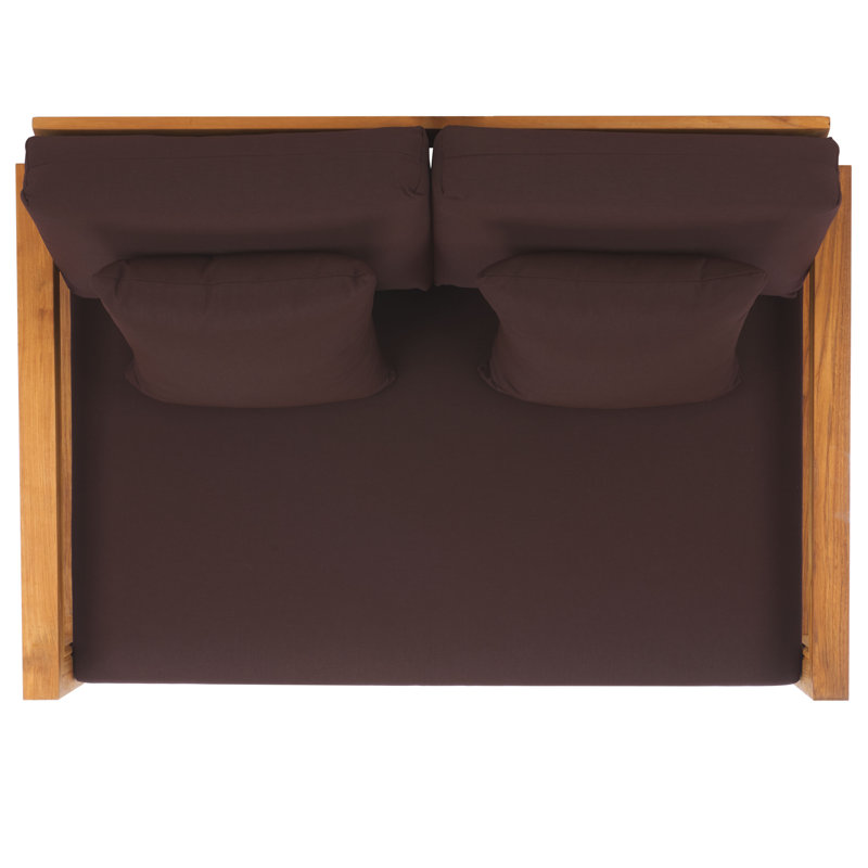Causeuse large avec coussins 52,75 po Melrose, Marron foncé