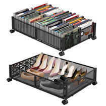 J&v Textiles Metal Frame Underbed Storage With Lids, Requires At