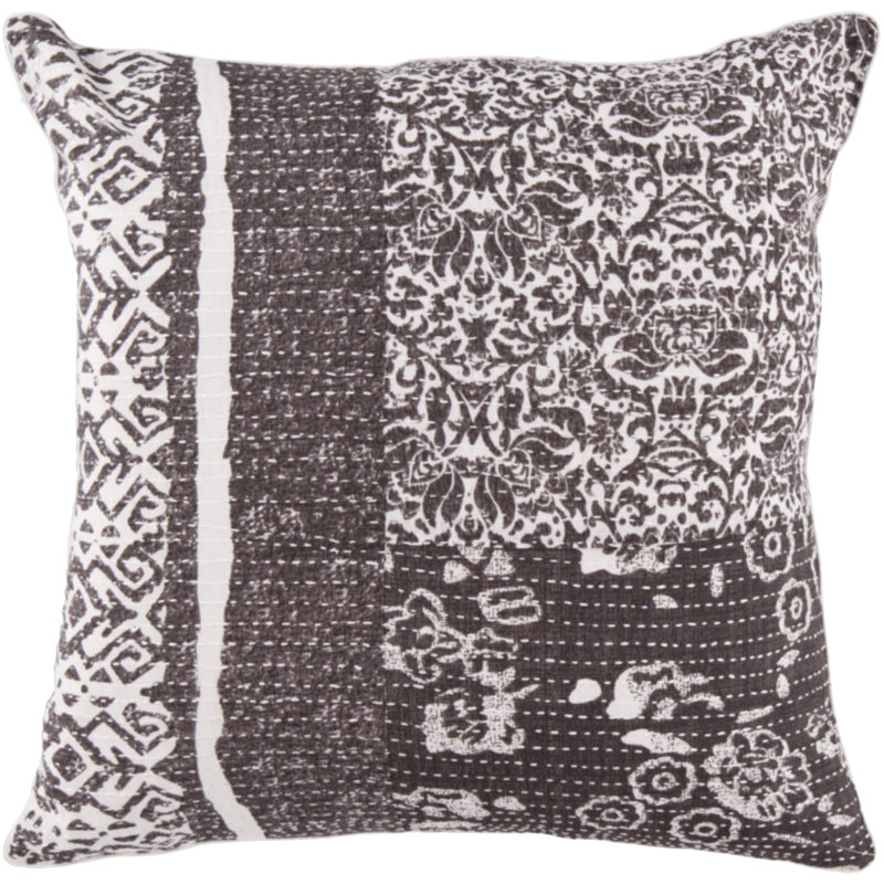Deep Gray 18" Square Down Filled Pillow