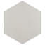 Carreau en porcelaine hexagonal rétro de 8,63 po x 9,88 po Annata-36600107