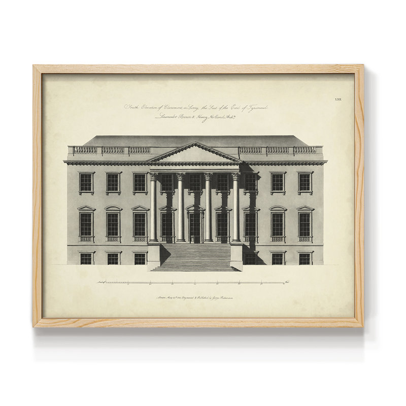 Richardson Architecture II - Reproduction encadrée - Restickable, H 8 po x l 10 po, Naturel