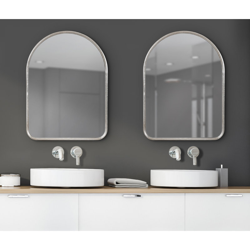 Miroir d'appoint Jodyne, 24 po x 18 po, Argent