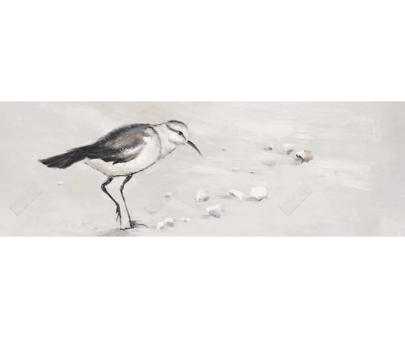 «Semipalmated Sandpiper» sur toile, H 16 po x l 48 po