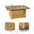 Aluminum Tube Rectangular Firepit Table-1087580094