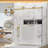 56-60"W X 32"D X 76"H Frameless Double Sliding Shower Door Enclosure, 5/16" Tempered Glass Corner Shower Door,  Shower Stall With Nano Coating, 304 Stainless Steel Hardware, Brushed Gold-123033799