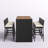 Arayla Rectangular 6 - Person 73" Long Bar Height Dining Set with Cushions