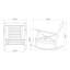 Chaise berçante d'extérieur en teck avec coussins Brunswick-1042291204