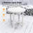  HDPE Small Round Side Table, Sturdy Outdoor Side Table, Weather-Resistant Outdoor End Tables for Patio, Porch, Deck-807496813