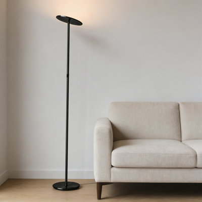 Brightech Sky Super Bright Dimmable LED Torchiere Floor Lamp, Warm Light, Bronze Finish