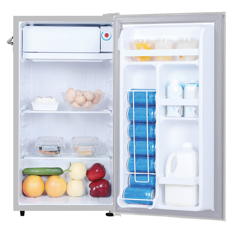 Frigidaire® 3.2-cu. ft. 65-Watt Retro Bar Fridge with Side Bottle Opener, Moonbeam, Moonbeam