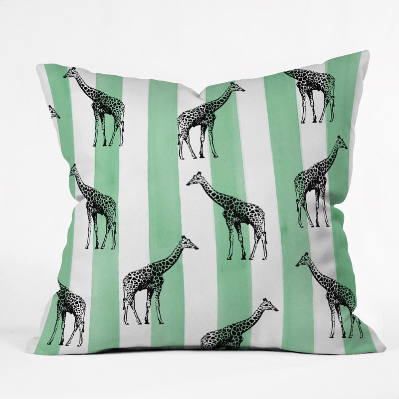 Coussin extérieur rayures et taches Natalie Baca
