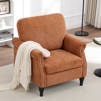  Upholstered Armchair With Nailhead Accents