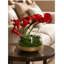 Faux arrangement de lis Calla rouge