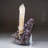 Natural Calcite on Amethyst Cluster