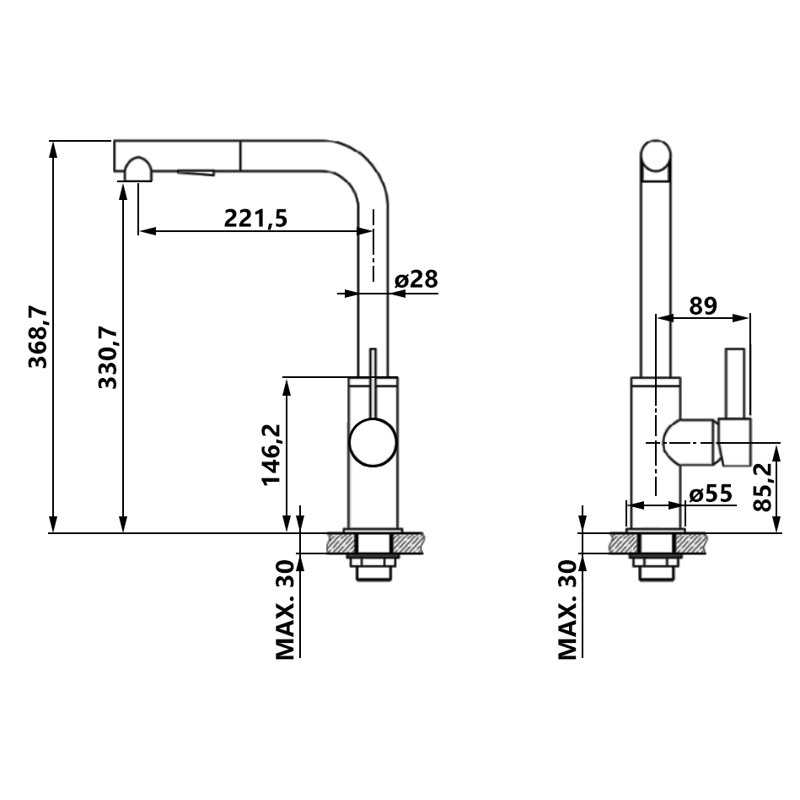 Invena Kitchen Faucet