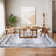 Retro Bohemia Aesthetics Distressed Rug Machine Washable Indoor Low Pile Non Slip Area Rug for Living Room Bedroom Stain Resistant Non-Shedding Durable Carpet Soft Floor Mat Room Decor