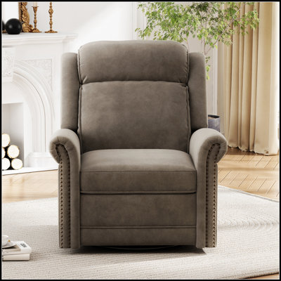 Fauteuil inclinable et pivotant à 360 ° avec dossier réglable pour un salon et une chambre de bébé