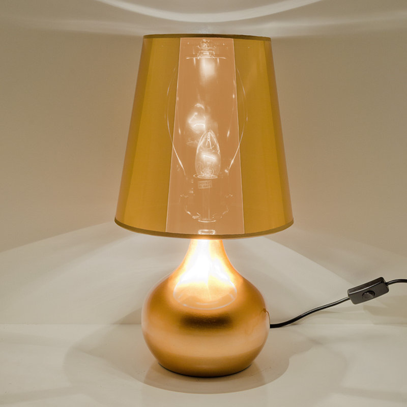 Metallic 45cm Table Lamp, Gold