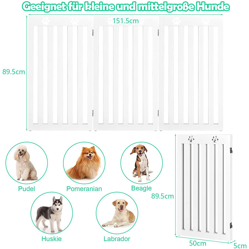 Lysette Wood Free Standing Pet Gate