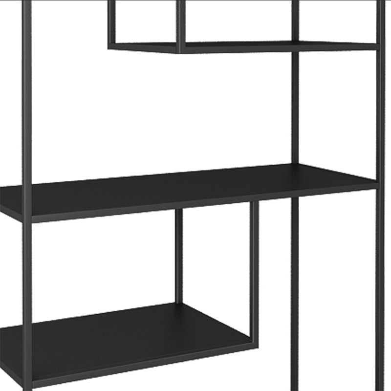 Aaban 126cm H x 85cm W Metal Book Display Bookcase