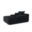Chaise longue convertible moelleuse avec accoudoirs larges et coussins décoratifs-1857288461