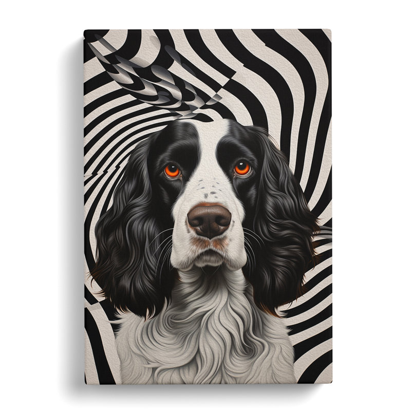 English Springer Spaniel Op No.2 - Wrapped Canvas Print, 50cm H x 35cm W x 3cm D